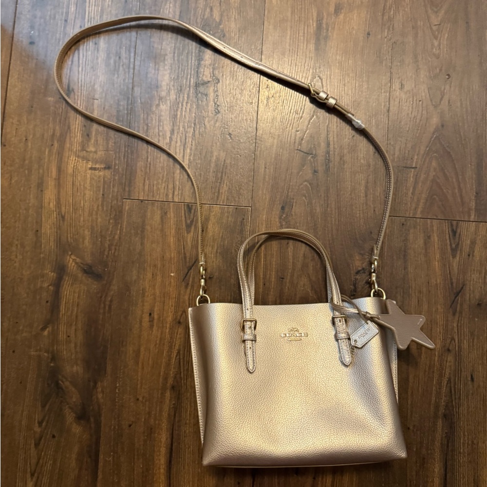Coach Metallic Gold Tote Bag